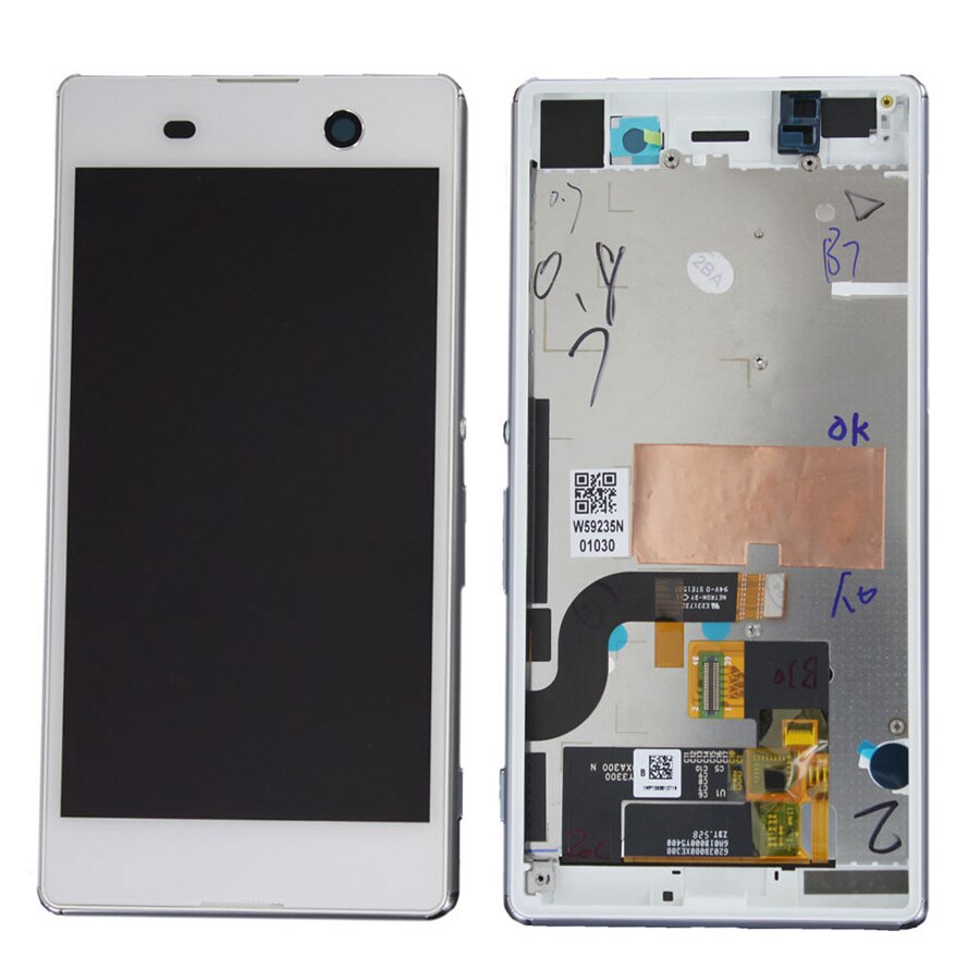 Voor Sony Xperia M5 Lcd-scherm + Touch Screen + Frame Digitizer Vergadering E5603 E5606 E5653 Voor SONY M5 LCD vervangende Onderdelen