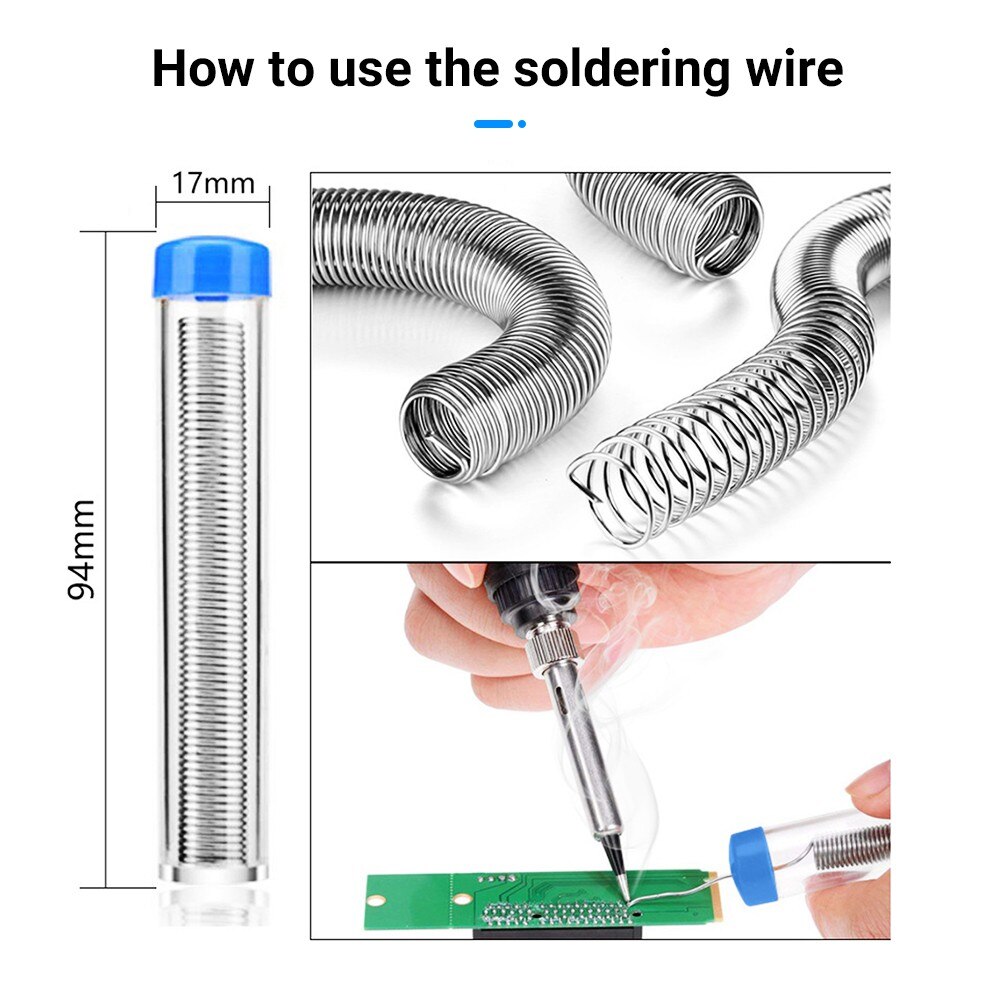 15 Pcs Soldering Tips Iron Kit Electronics 60W Adjustable Temperature Welding Equipment Soldering Tools Accessories