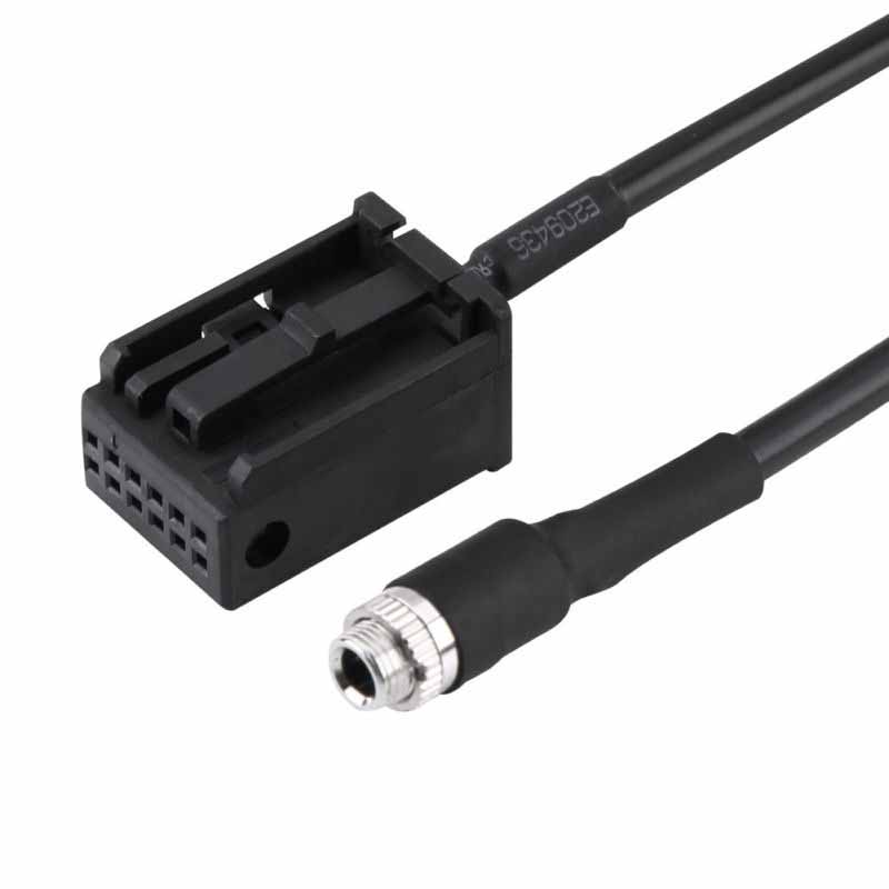 Cable adaptador para coche 6000CD Aux CD MP3, 12 Pines, para Ford Mondeo c-max Focus Fusion Transit Removal Key 145cm, Cable adaptador