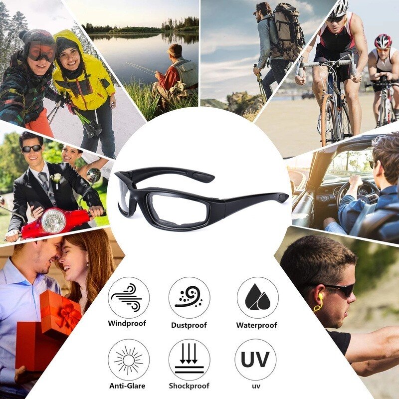 Fietsen Bril Winddicht Stofdicht Uv Bescherming Motorcycle Bike Sport Bril Zonnebril Mannen Vrouwen Brillen