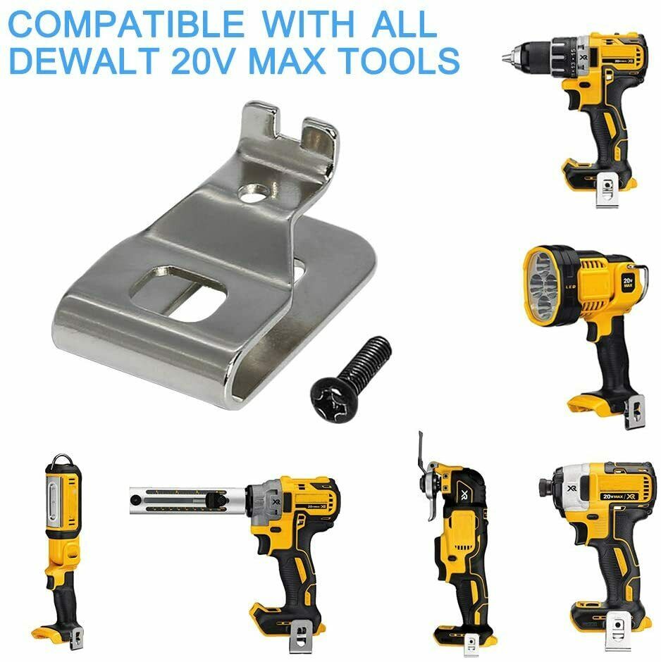 12 teile/beutel Gürtel Clip Haken für Dewalt 20V Max Werkzeuge Einfache Installation