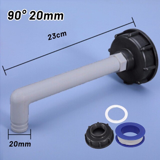 1 * Ibc Watertank Adapter 20Mm/25Mm/32Mm Slang Staart Algemene Ton Vaten kogelkraan Schroefdraad: 1