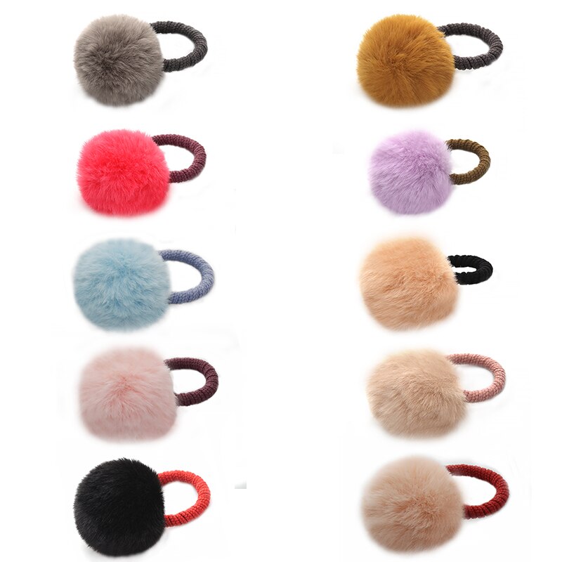 10 pz/lotto Palla di Pelo Legami Elastici Delle Ragazze coda di cavallo titolare Bambini Elastico Dei Capelli Corda Dei Capelli impostato Accessori per La Bella Ragazza delle donne: multi 4