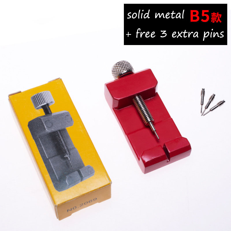 Watch Band Link Pin Remover Repair Tool Kit for Watchmakers Metal Chain Spring Bar Removal Set Watch Strap Length Adjust Tool: B5