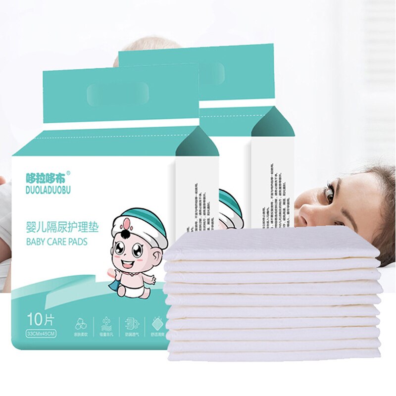 10 Pcs Baby Verpleging Pad Cover Wegwerp Luier Papier Mat Voor Volwassen Kind Baby Absorberende Waterdichte Luier Aankleedkussen