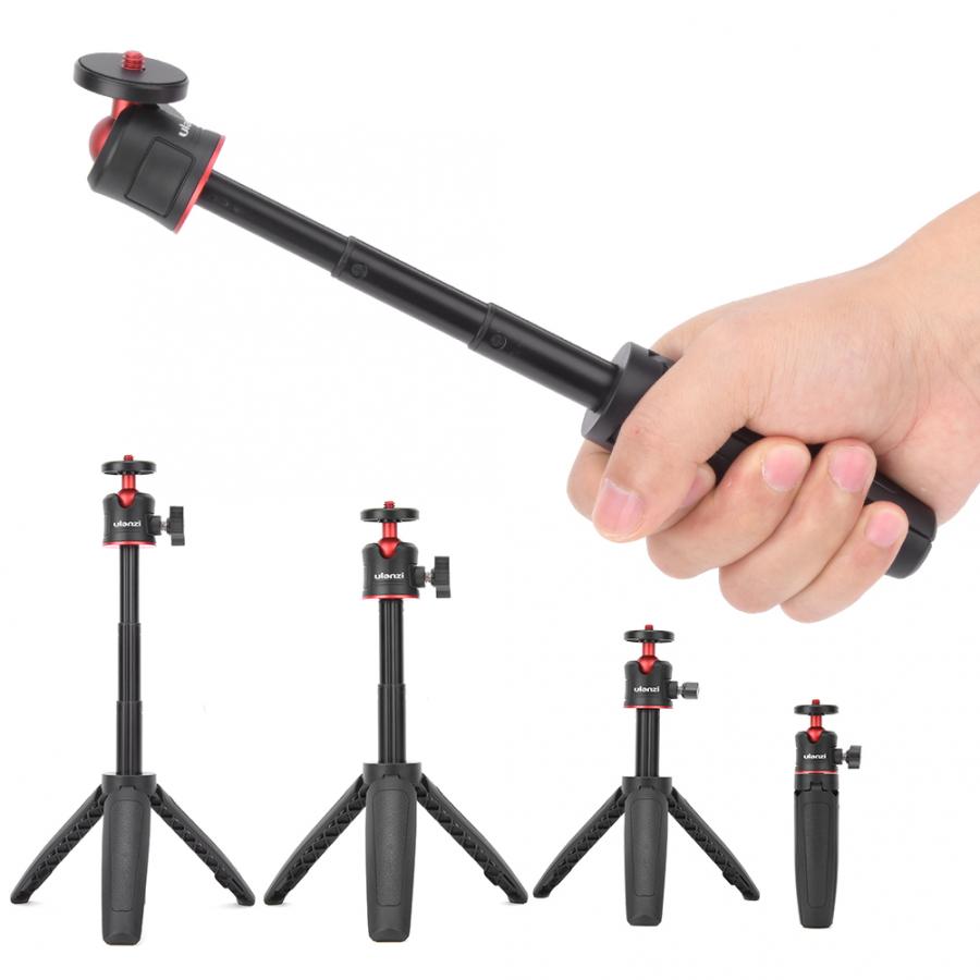 Ulanzi mt -08 mini udvidelig desktop stativ håndholdt fotografering beslag stativ med kuglehoved til selfie vlogging smartphone