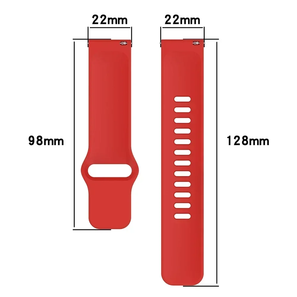 20mm 22mm silikone urrem til ticwatch pro 3 ultra rem til ticwatch gtw/gtx /s2/e2/e3/ gth udskiftning blød sportsrem