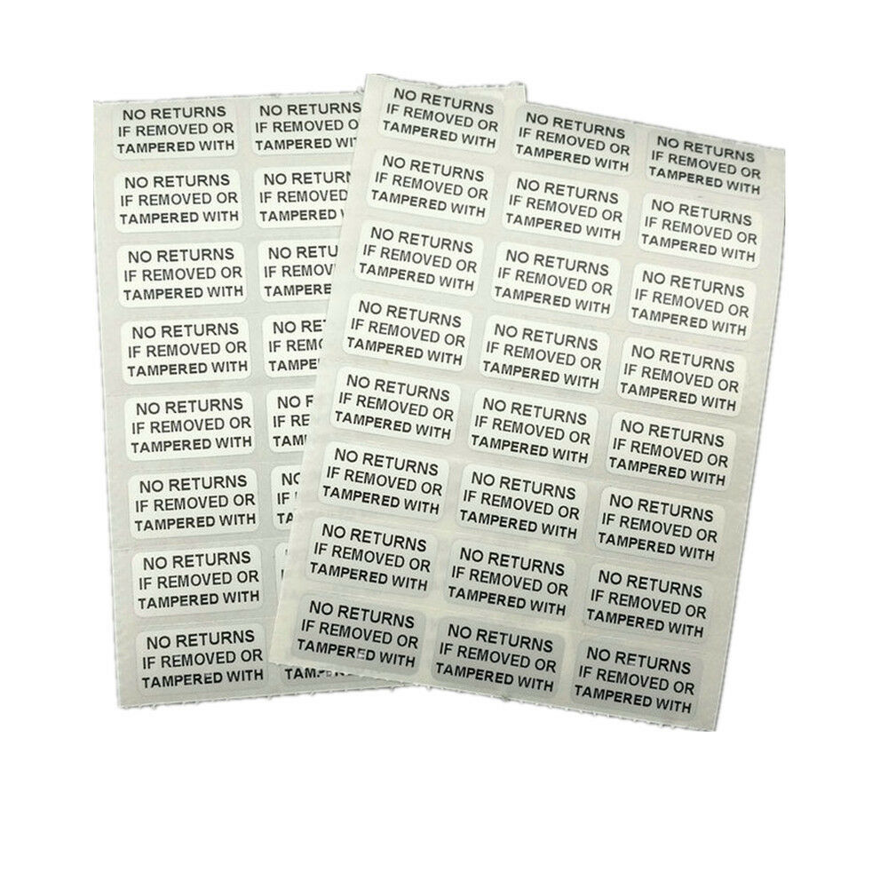 1200PCS Warranty Sticker No Return If Removed Or Tempered With Security Seal Tamper Proof Sticker 0.78x0.39" 20mmx10mm