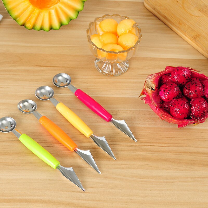 Cuchillo para tallar fruta, cuchara para helado, sandía, herramienta de bricolaje, surtido de platos fríos, 1 unidad