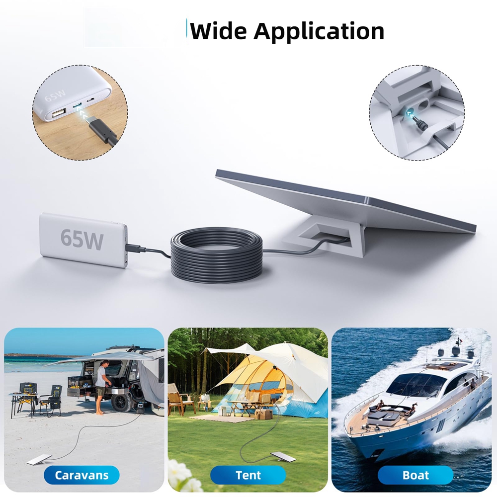 2/5/10m para starlink mini usb c para d cabo de alimentação 100w entrada tipo c para dc cabo à prova dwaterproof água sobrecarga proteção contra curto-circuito