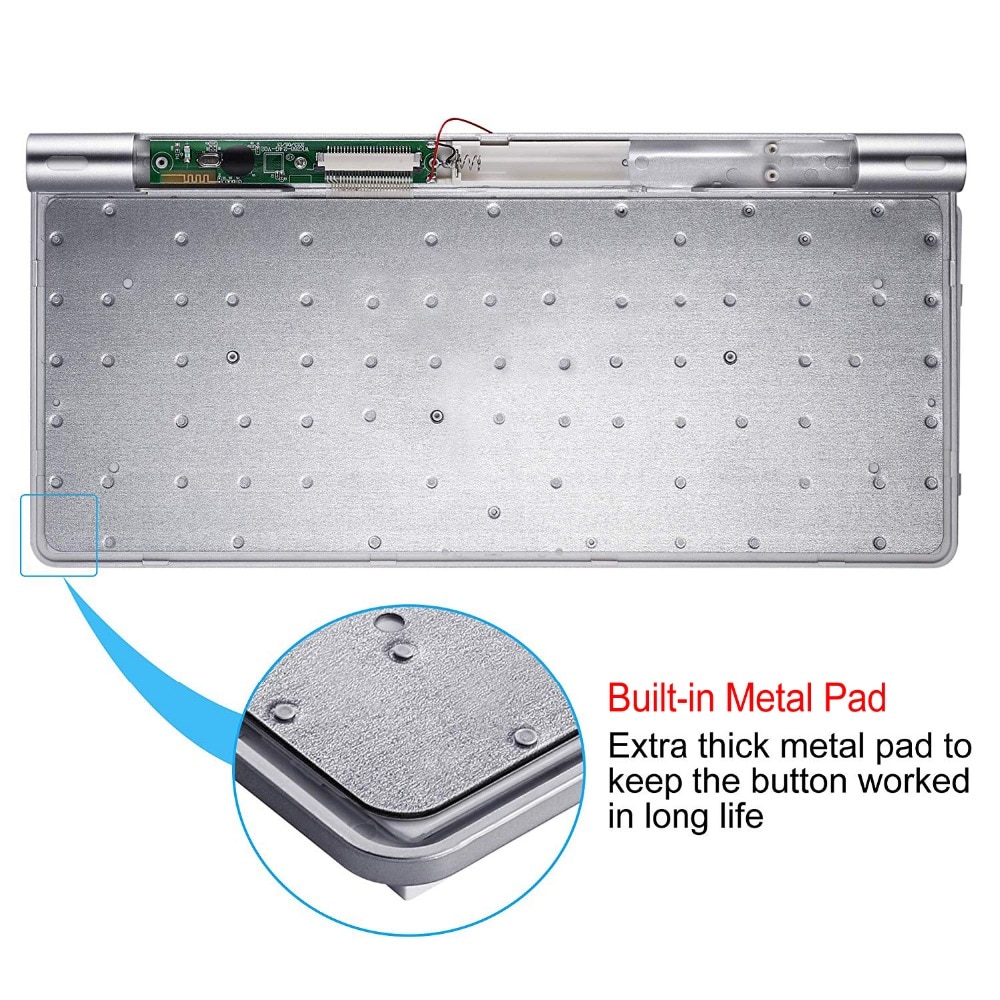 Ultra-Slim Bluetooth Keyboard Mute Tablets En Smartphones Voor Apple Wireless Keyboard Stijl Ios Android Windows