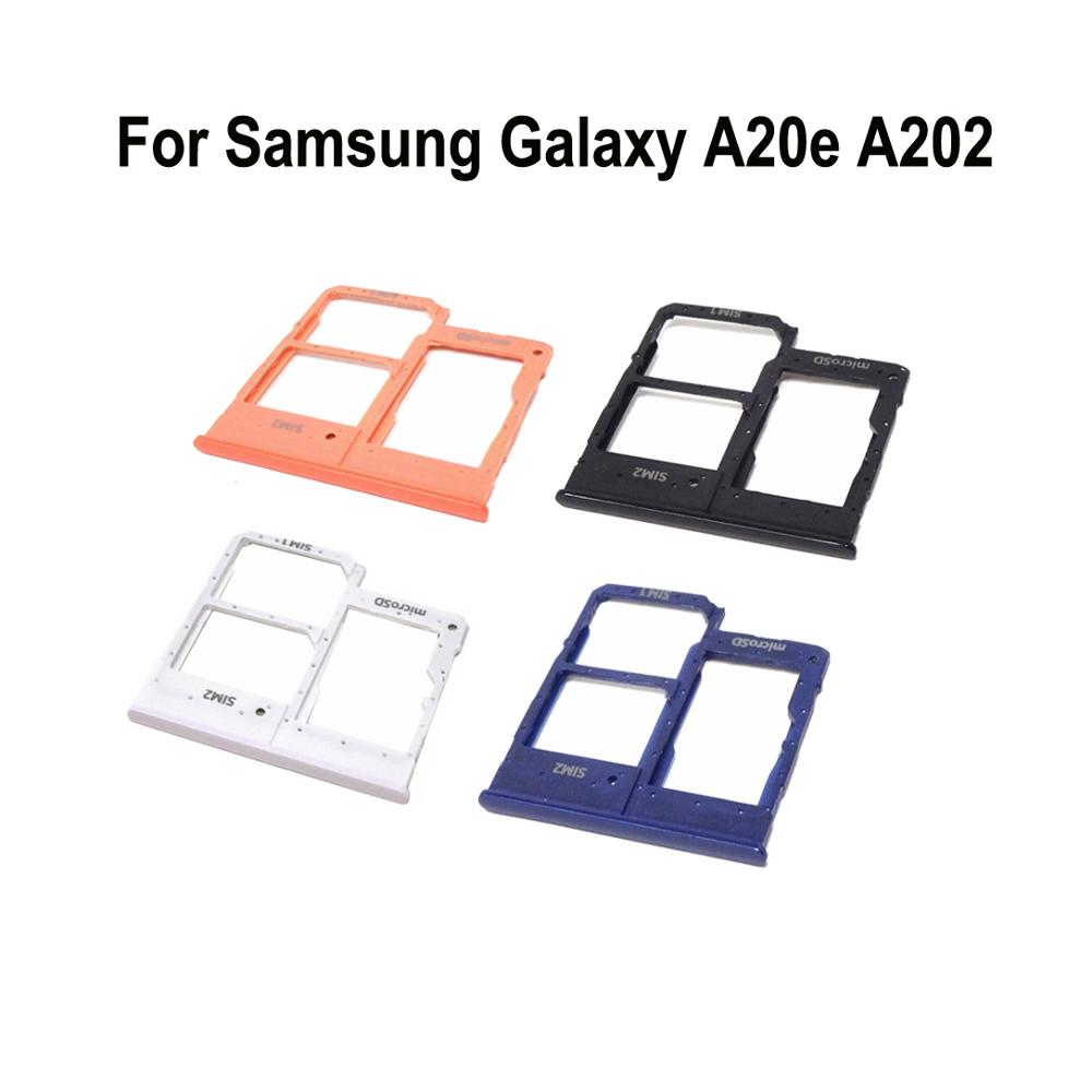 Adaptador de bandeja para tarjeta SIM de teléfono, carcasa Original para Samsung A20e, A202, A202F, A202DS, soporte para tarjeta Micro SD