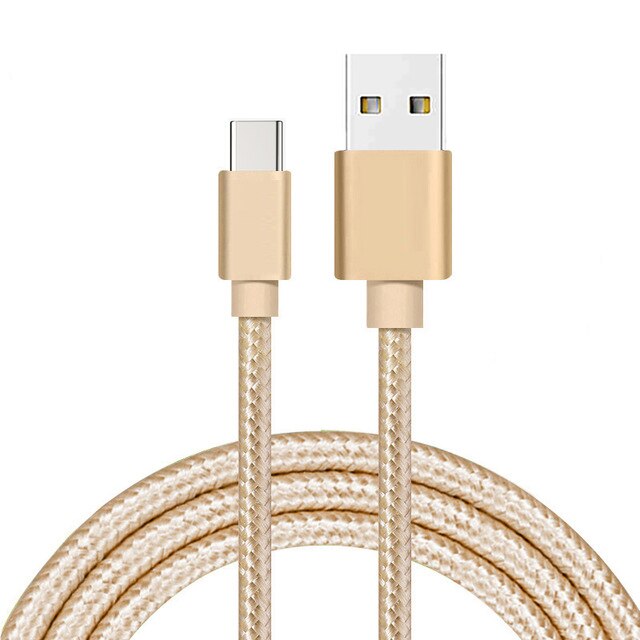 USB Typ C Kabel S9 S8 Plus Samsung Typ C USB Kabel 2A Schnelle Ladegerät Daten S8 Note8 C5 C7 c9 pro S8 Aktive für huawei P10 P9 plus: Golden / 1m