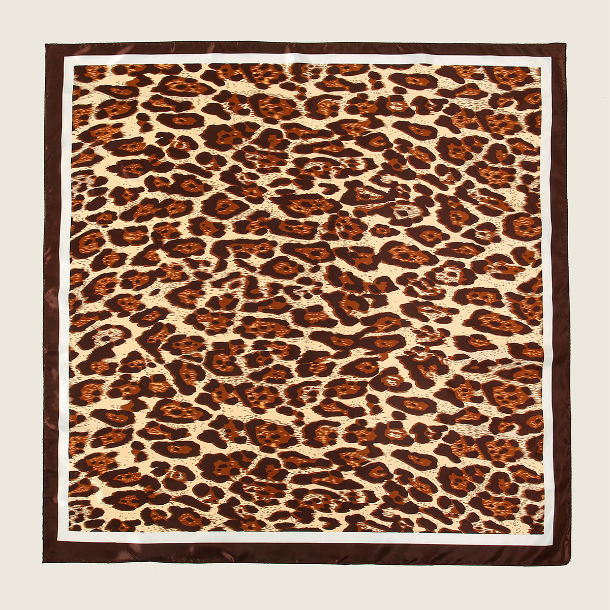 Seidenschal mit Leopardenmuster für -Luxusmarke, Halstuch, Hals, Kopf-/Haarschals, Bandana, Taschentuch, Kopftuch, 90 x 90 cm: Wüste Camouflage