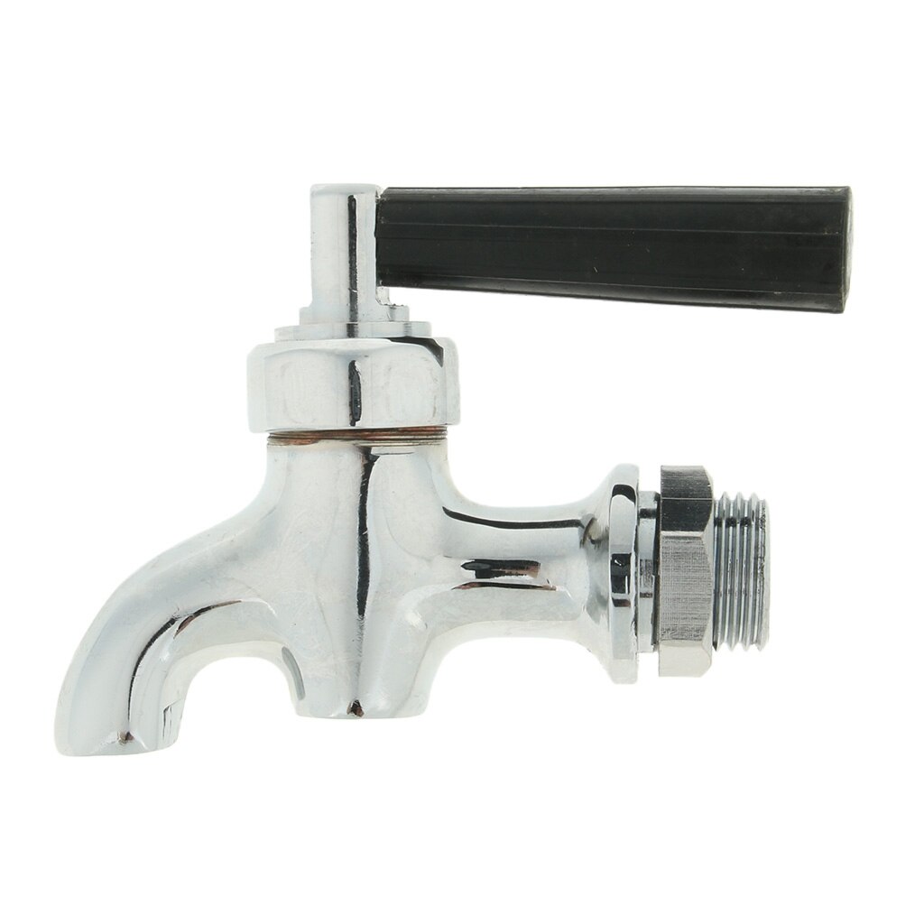 1/2'' Cold Water Faucet Drink Barrel Spigot Tap, Copper, Chrome-Plated