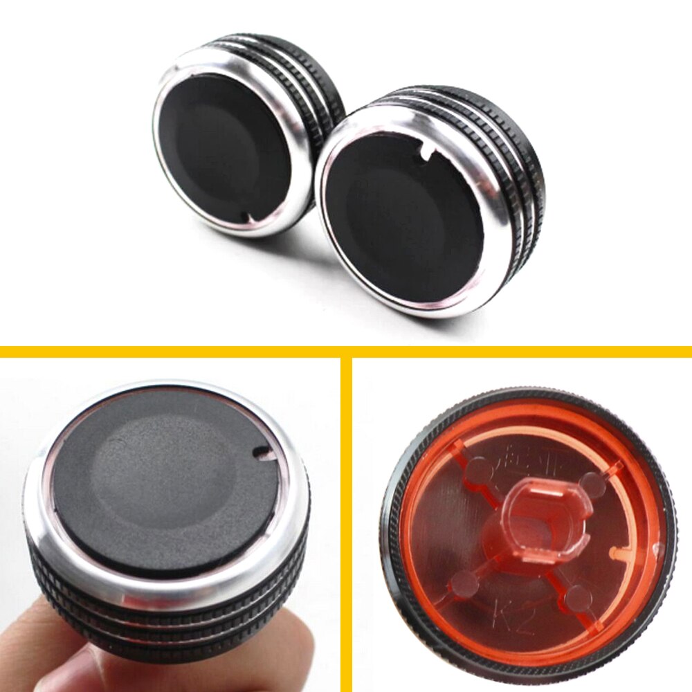 2Pcs Car Interior Accessories for Kia Rio K2 KX Cross Air Conditioning Knob Cover Heat Control Switch