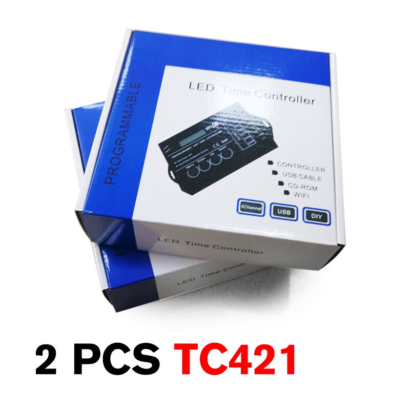 Verbeterde TC420 TC421 Tijd Programmeerbare 5 Ch Output Led Strip Licht Controller, Veel Gebruikt In Aquaria, aquarium, Plant Grow