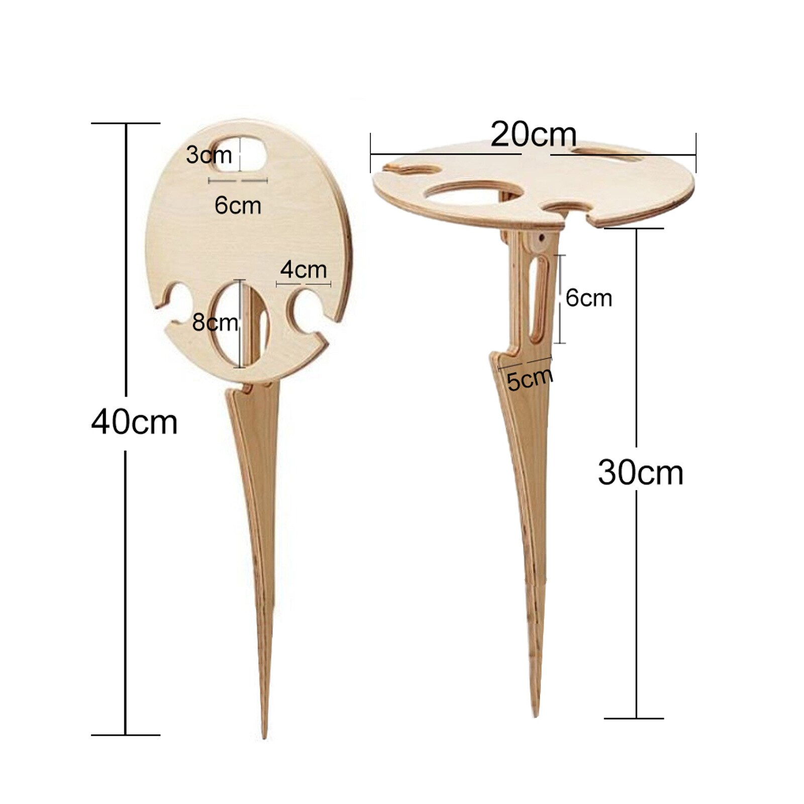 Outdoor Draagbare Wijn Tafel Picknick Wijn Glas Houder Voor Camping En Dining Outdoor Opvouwbare Meubels Verwijderbare Houten Rek