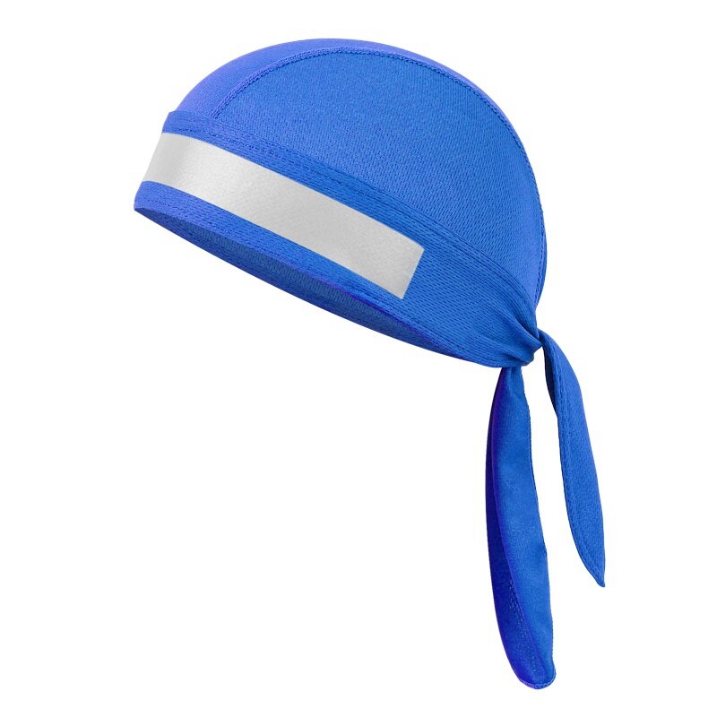 Fiets Hoed Mannen Vrouwen Fietsen Bandana Hoofdbanden Fietsen Piraat Cap Helm Reflecterende Quick Dry Head Sjaal Mtb Mountain Road: blue