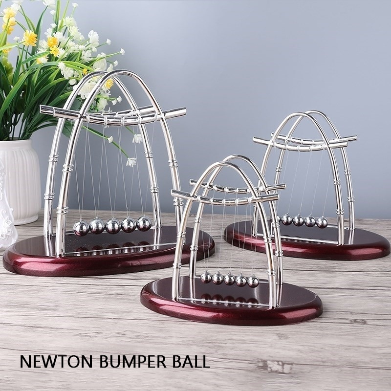 1Pcs Newton 'S Cradle Bureau Tafel Decor Metalen Slinger Bal Newton Ball Natuurkunde Science Pendulum Steel Balance Ball