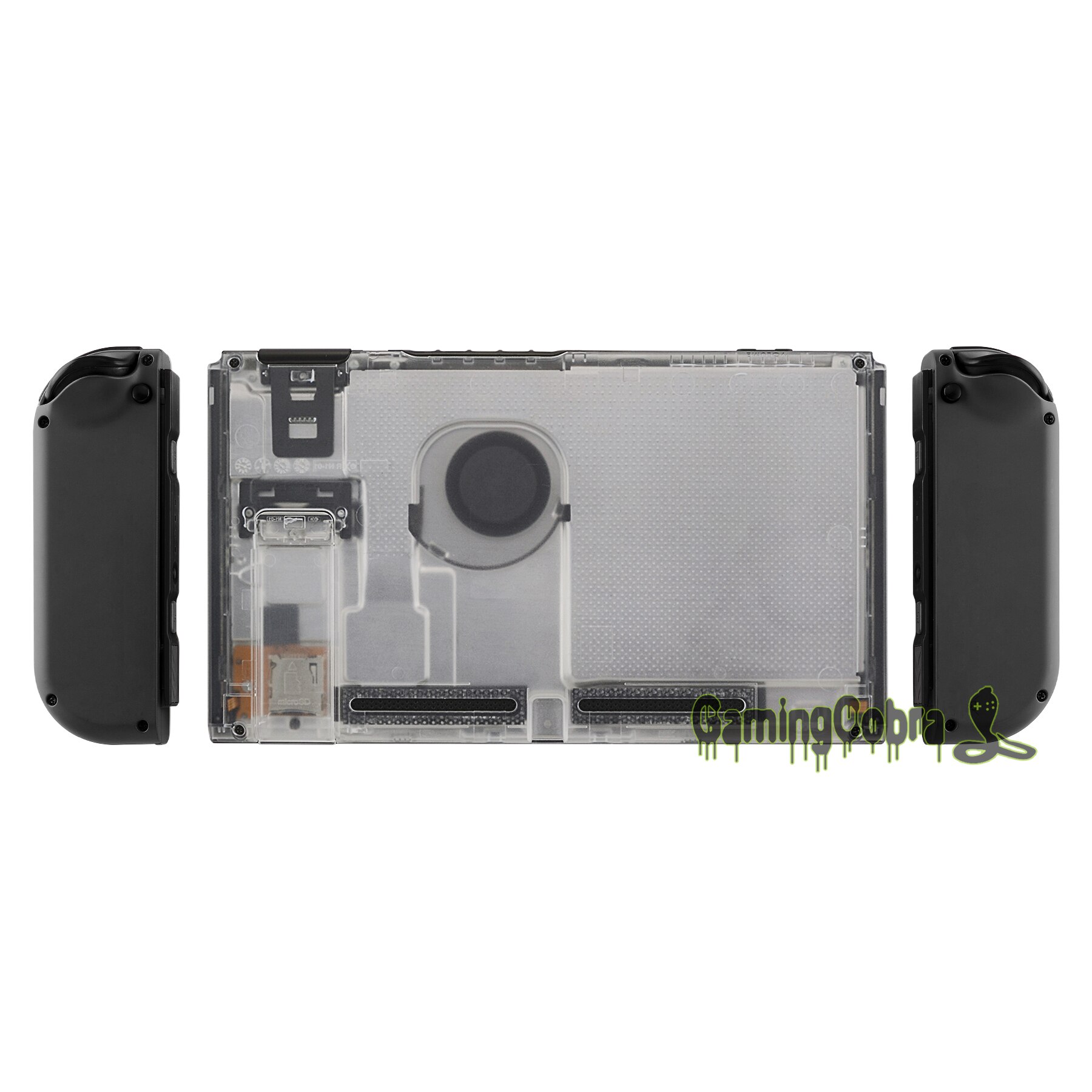 Custom Transparant Clear Console Back Plaat DIY Behuizing Shell Case voor Nintendo Switch Console met Kickstand