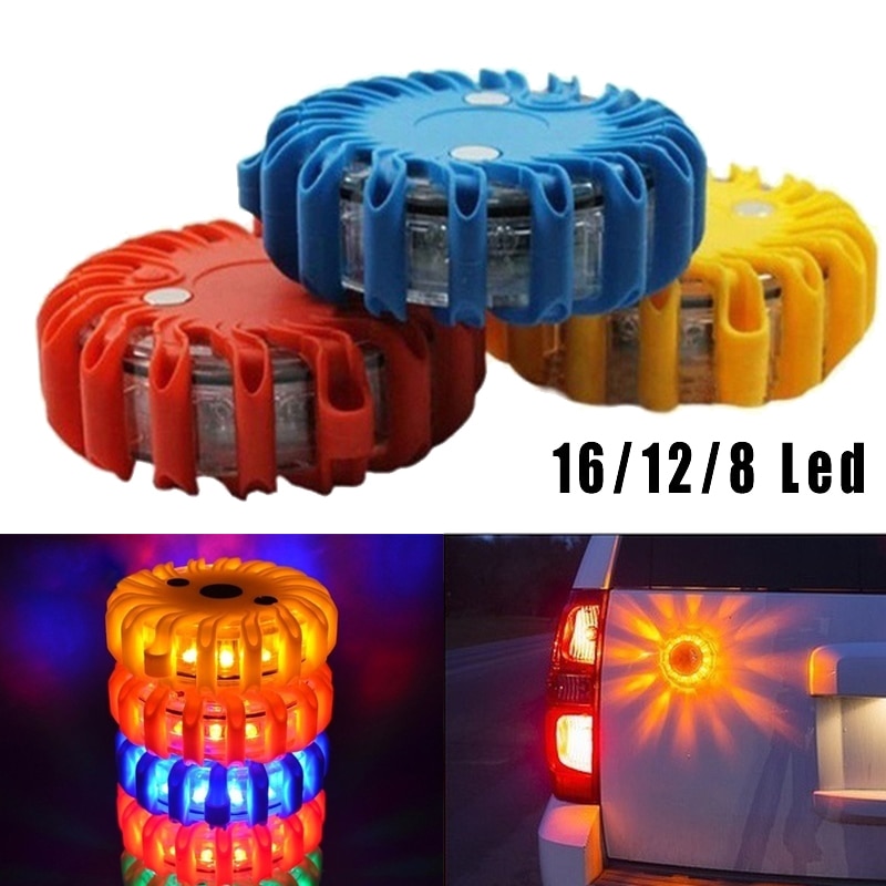 LED Notfall Auto Taschenlampe Batterie angetrieben Blinkende warnen Nacht Lichter bin Straßenrand Rabatt Leuchtfeuer verrotten Gelb Straße Magnetische Lampe