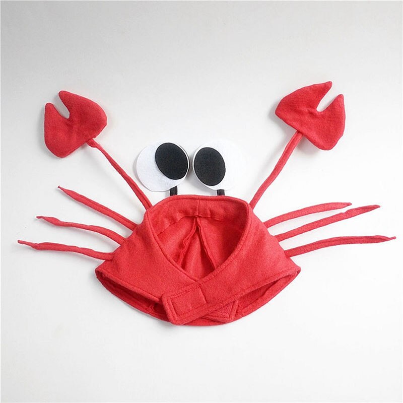 Jule rød hummer krabbe havdyr lue halloween kostyme fancy fest voksne barn lue til jul