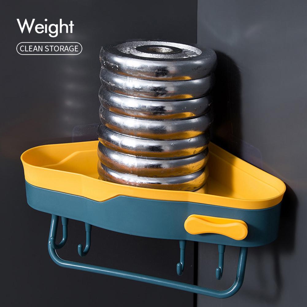 Shower Shelf Plastic Bathroom Rack Easy to Install Space Saver Durable Multifunctional Bathroom Organizer