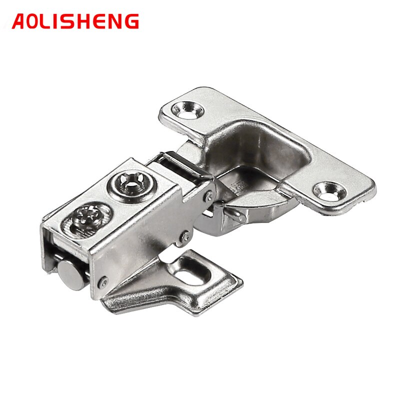 AOLISHENG 40MM Cup American Short Arm Damping Hydraulic Buffer Hinges, Furniture Small Shoe Cabinets Wardrobe Door Hinge