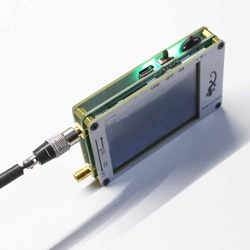 Mini analyseur d'antenne d'analyseur de réseau de vecteur de VNA 50 KHz-900 MHz 2.8 pouces écran tactile d'affichage à cristaux liquides numérique analyseur d'antenne de HF VHF UHF
