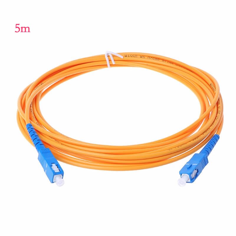 Sc / upc-sc / upc -sm 3mm fiberoptisk jumper kabel single mode forlængelses patch patch ledning  y98e: 5m