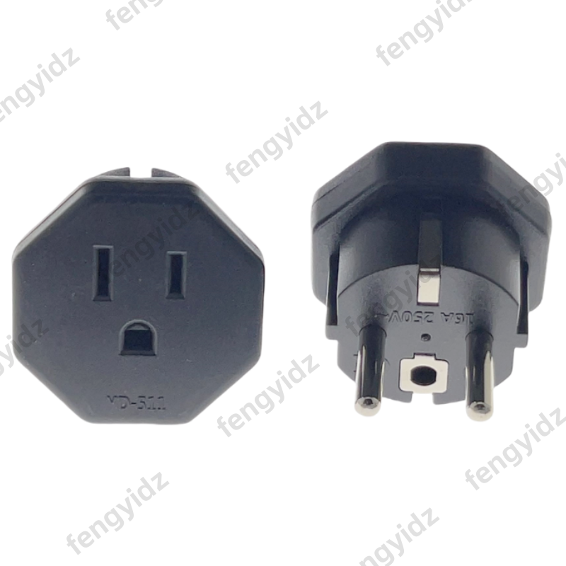 EU Stecker Adapter Universal- UK AU uns Zu EU KR Steckdose Konverter 16A 250V Spanien Frankreich Russland Reise Adapter steckdose AC Steckdose: rot