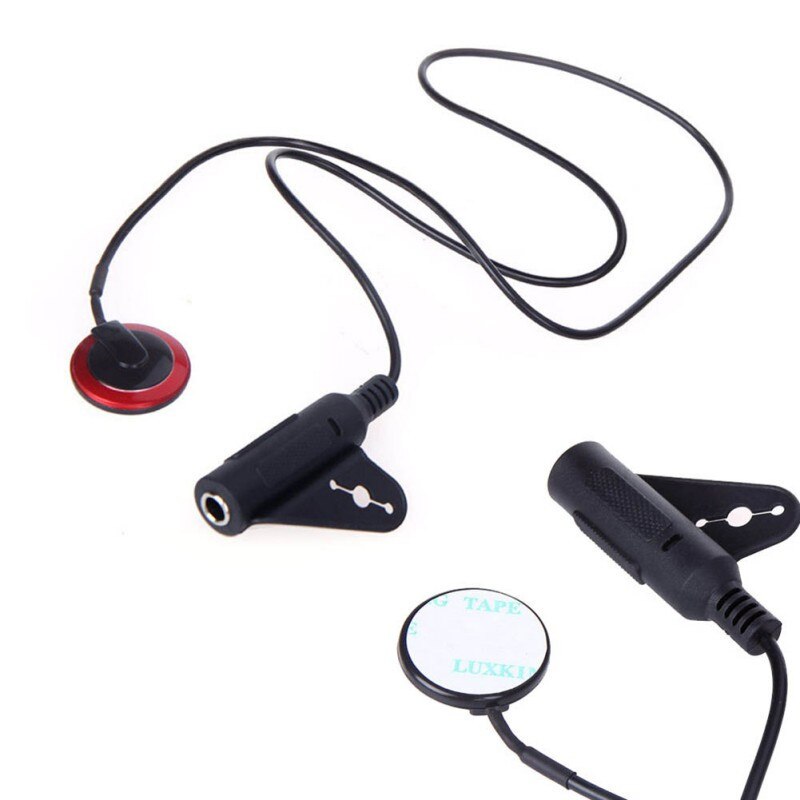 1 Uds contacto piezoeléctrico micrófono Pickup para guitarra violín Banjo ukelele, mandolina accesorios de instrumentos musicales