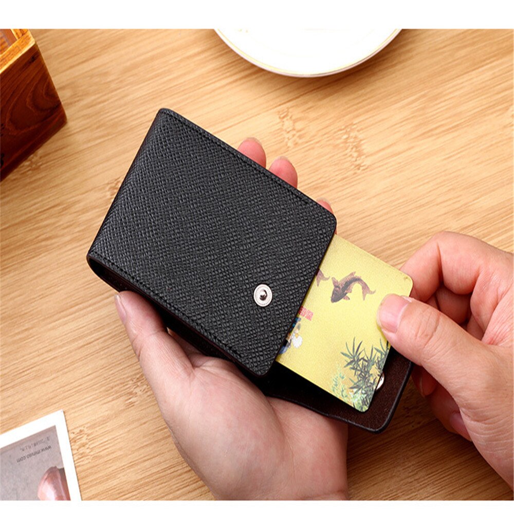 Porta carte di credito da uomo borsa in pelle per porta carte portafoglio per porta carte di credito porta carte di credito porta carte da donna pasjeshouder mannen