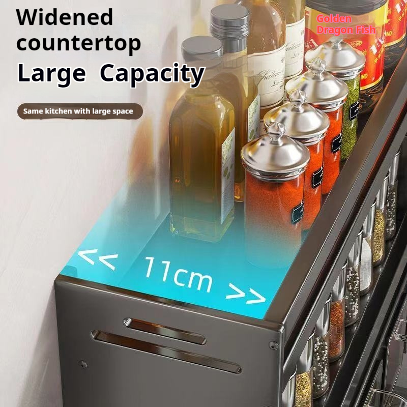 Kjøkkenkrydder krydderhylle veggmontert krydderhylle kjøkkenvegghylle multifunksjonelt oppbevaringsstativ til kjøkken