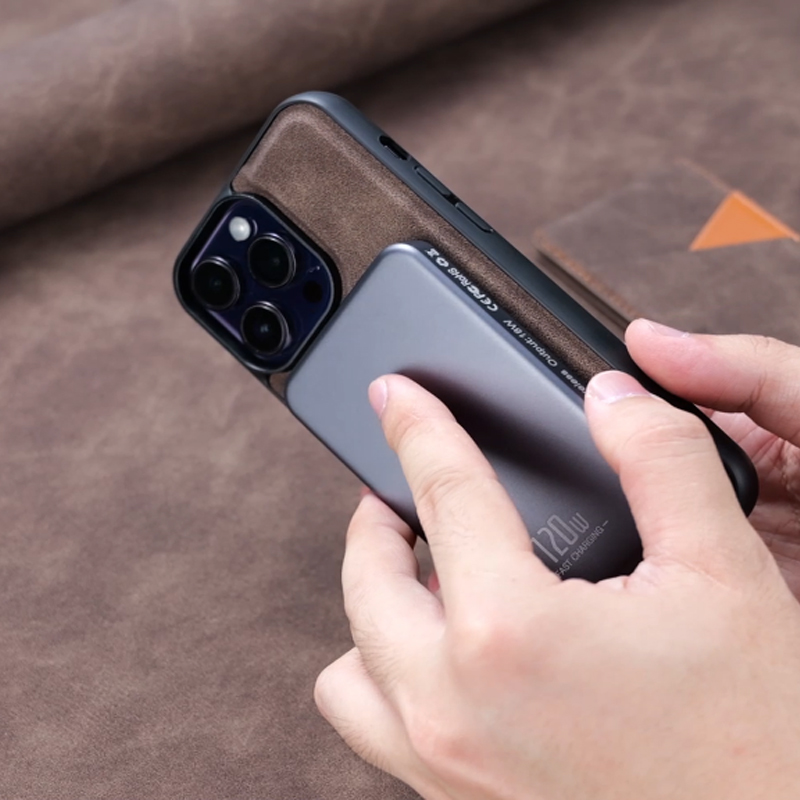 Magsafe Magnetic Wireless Charging Wallet Card Slot Bracket Leather Phone Case For iPhone 16 Pro Max 14 13 15 Pro Max Back Cover