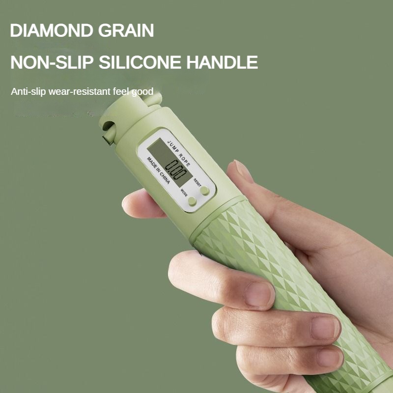 Elektronische tellende springtouw Fitness Oefening Gewichtsreductie Grote bal Draadloos springtouw voor twee doeleinden Oefening Springtouw