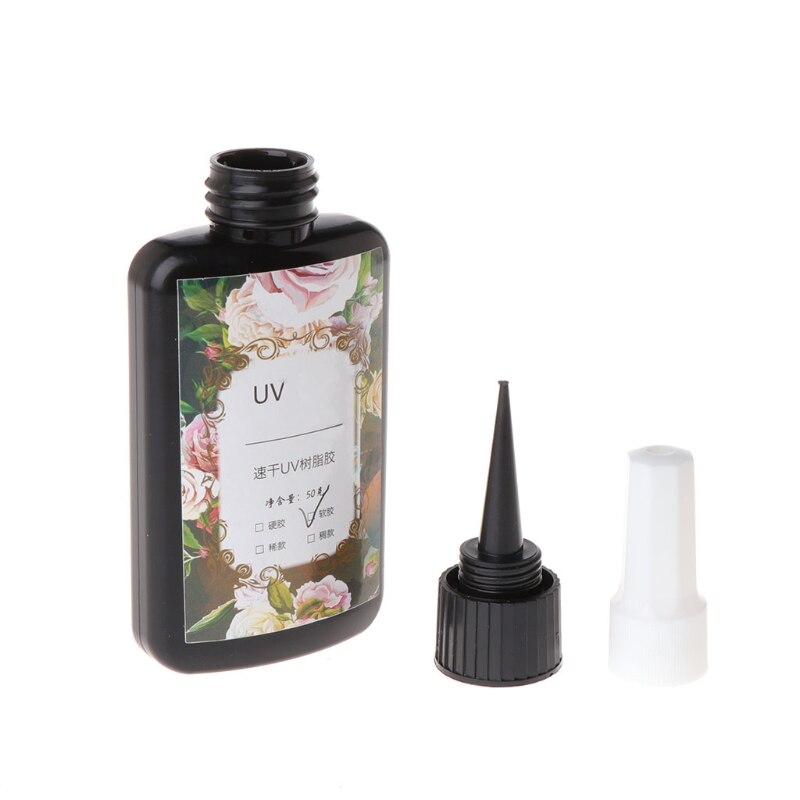 Uv-harts epoxi gör-det-själv-smycken gör genomskinliga mjuka snabbstelna hantverk 50ml