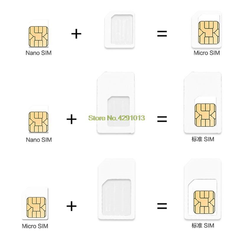 neue 4 in 1 Konvertieren Nano SIM Karte zu Mikro Standard Adapter Für iPhone für Samsung 4G LTE USB kabellos Router