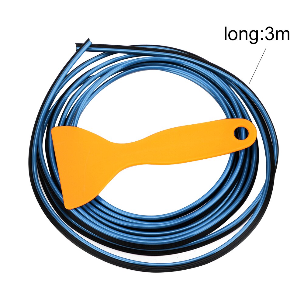 YOSOLO 3 Meters Trim Line Protection Strip DIY Interior Mouldings Decoration Edge Sticker Car Door Decor Strip Dashboard Edge