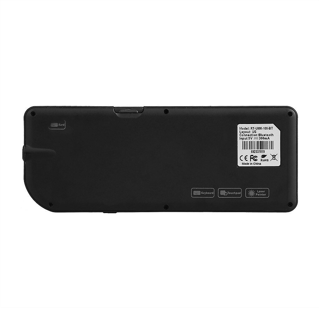 Blueteeth Wireless Mini Touchpad Toetsenbord Met Licht Toetsenbord Voor Htpc PS3PS4 Oplaadbare Toetsenbord Gaming Toetsenbord