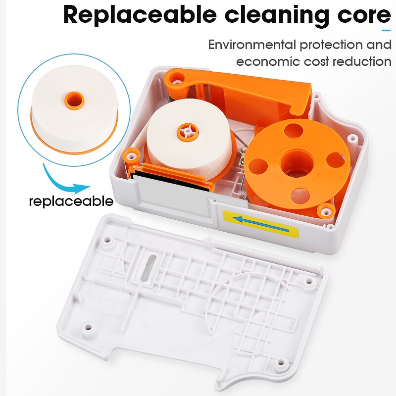 COMPTYCO Fiber End Face Cleaning Box Fiber Wiping Tool Pigtail Cleaner Cassette Ftth Optic Fiber Cleaner Tools for SC/ST/FC/LC