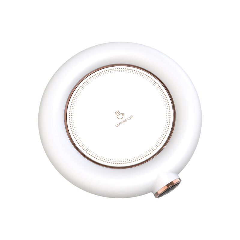 Calentador de tazas de café USB para té, leche, agua, bebidas, 3 temperaturas, calentador eléctrico de bebidas para el hogar, oficina, uso de escritorio, recomendado: White (No Cup)