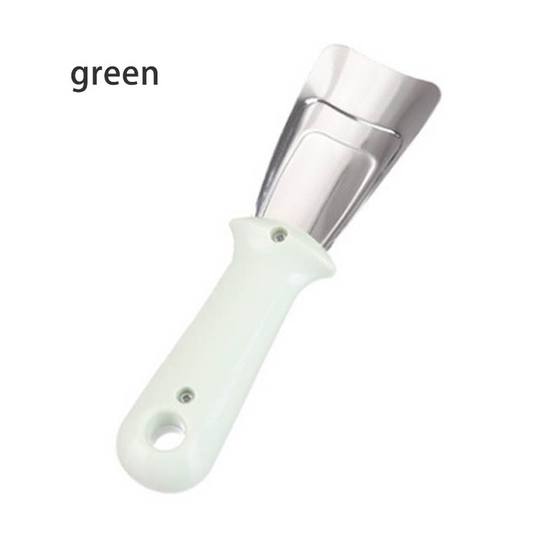 Kitchen Clean Gadget Portable Useful Fridge Accessories 1PC Defrosting Shovel Stainless Steel Freezer Ice Scraper Deicing Tool: WHITE