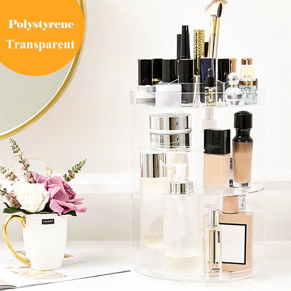 Makeup Organizer Storage Box Drill Polish Lipstick Nail Organizer Cosmetic Jewelry Box Holder Transparent Multiple Grid Acrylic: J