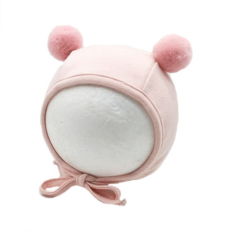 Cappello Del Bambino appena nato Orecchie Scaldino del Cotone Beanie Per I Ragazzi Infantili Delle Ragazze di Inverno di Autunno Bambini Carino Regolabile Berretti Cappelli Bambini Cofano: pink 1