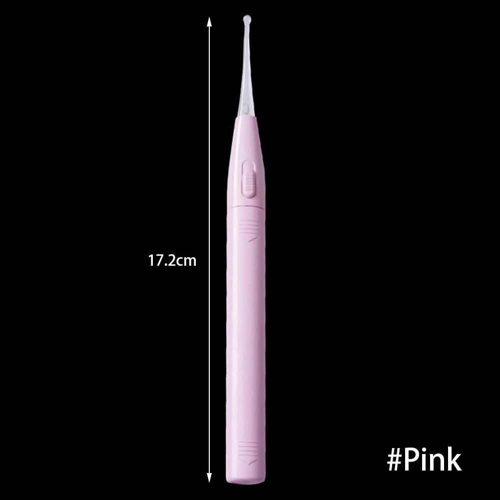 Cure-oreilles en silicone pour bébé, cure-oreilles lumineux, élimination de la cire, Curette légère, doux, soins de santé: Pink