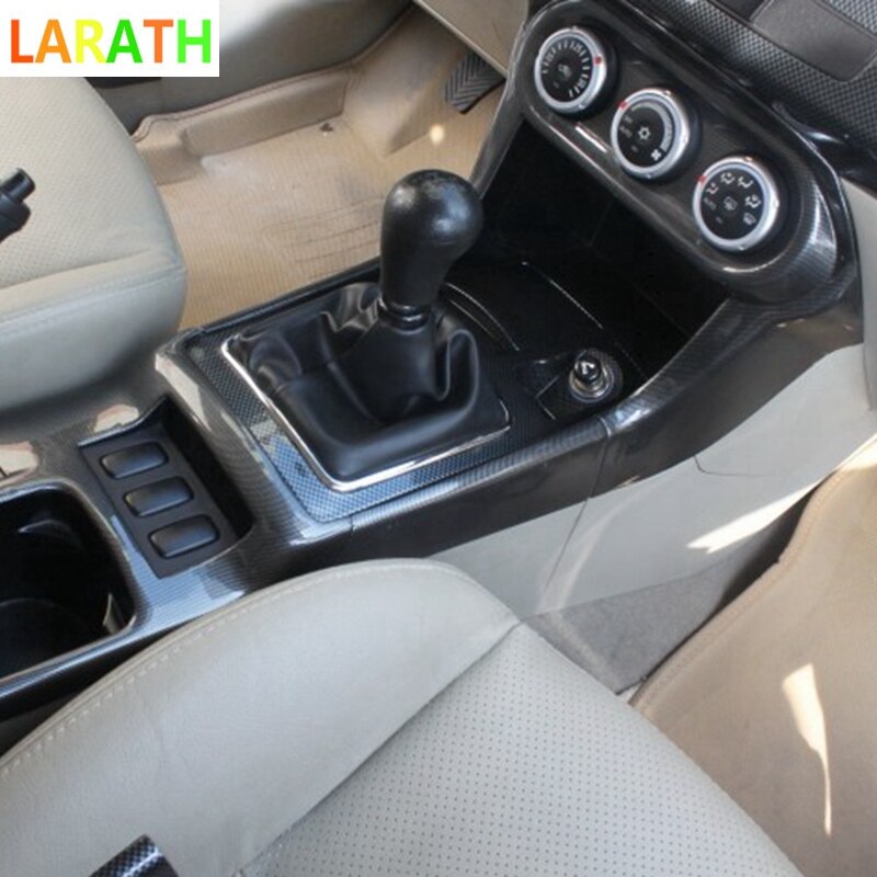 For Mitsubishi Lancer Carbon Fiber Dashboard Instrument Panel Box Trim Cover Bezel Molding Accessories