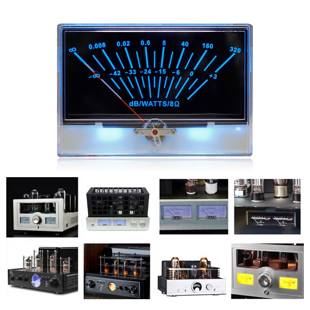 P-134 Pointer VU Meter Power Amplifier High-precision DB Level Audio Power Meter with Backlight for Speaker Amplifier