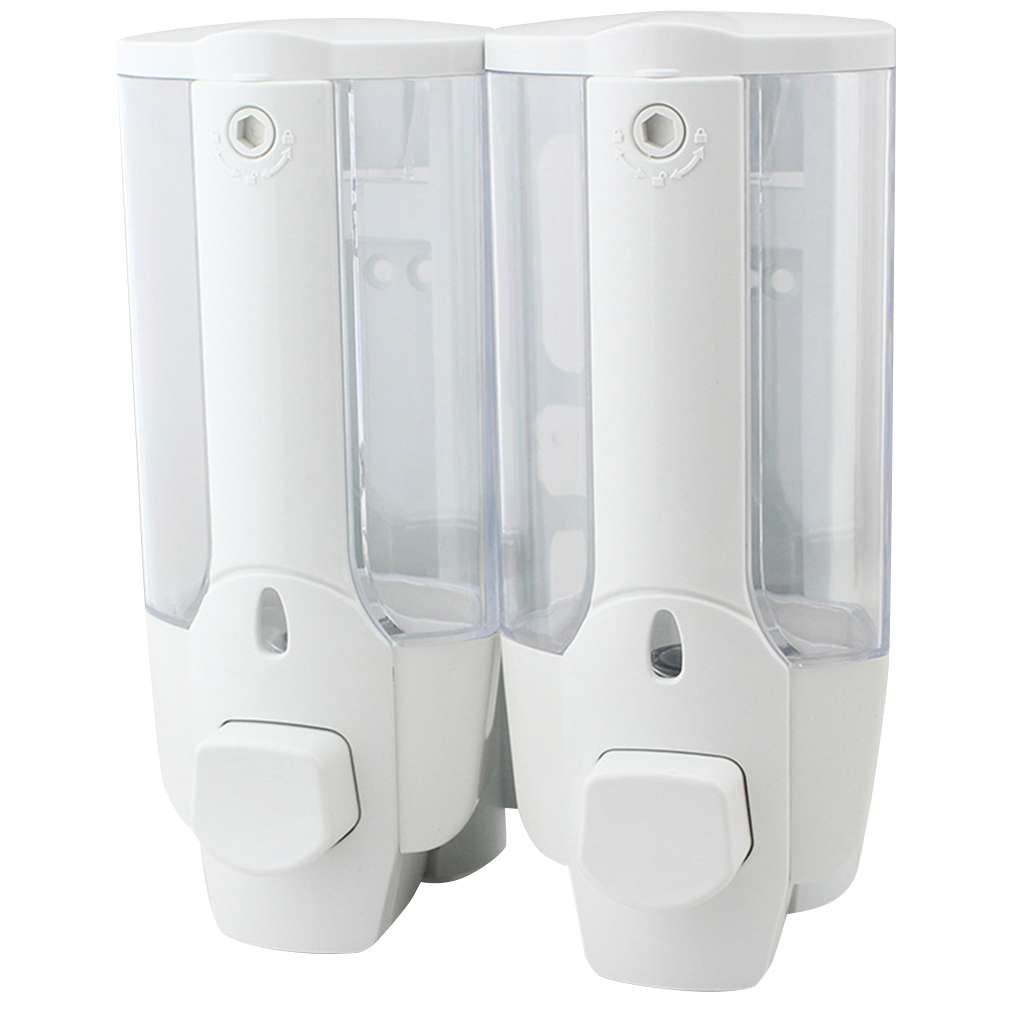 Zeepdispenser Enkele Dubbele Hoofd Muur Douche Monteren Bad Wassen Lotion Zeep Shampoo Dispenser Voor Keuken Badkamer Tool: no2